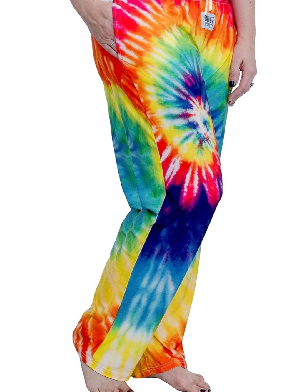 Men’s Rainbow Tie-Dye Lounge Pants - Multicolor